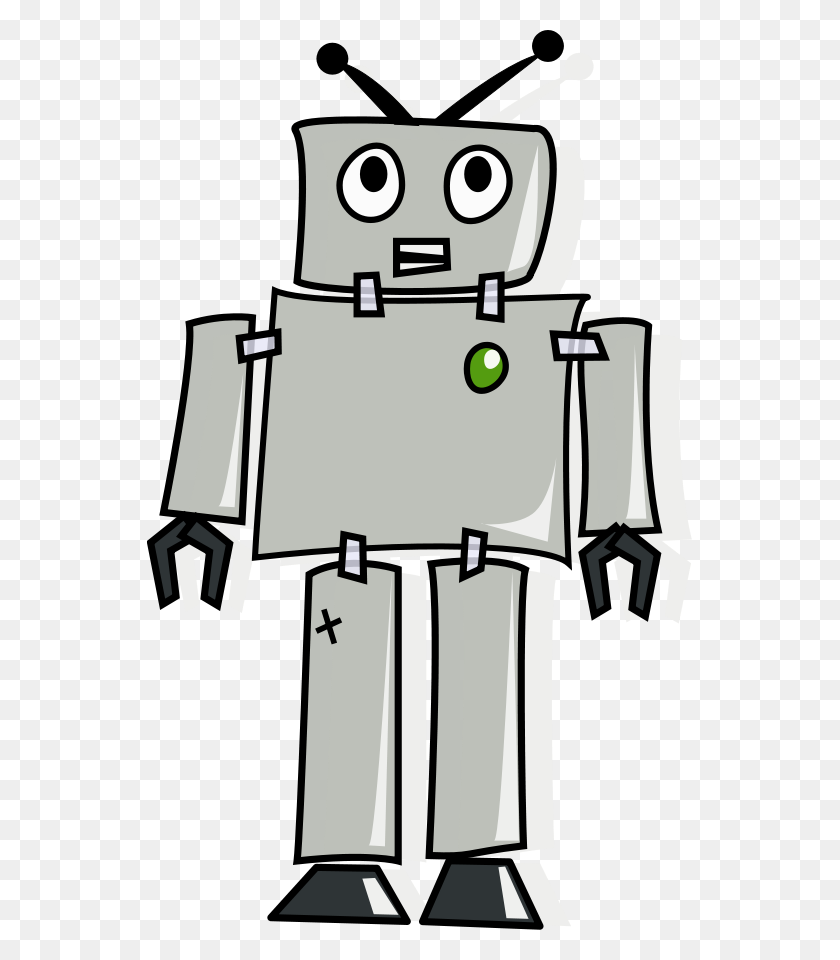 545x900 Робот Png Клипартов Для Интернета - Робот Клипарт Png