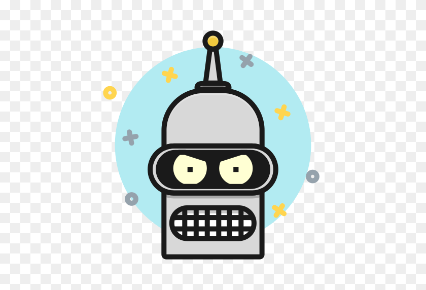 512x512 Роботы, Робот, Бендер, Иконка Футурама Без Иконок Робот - Бендер Png