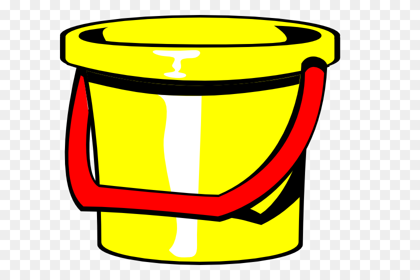 600x500 Rock And Roll Bucket Yellow Clip Art - Bucket Filler Clipart