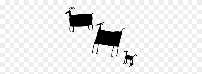 300x249 Rock Art Herd Animals Png, Clip Art For Web - Clipart Black And White Animals