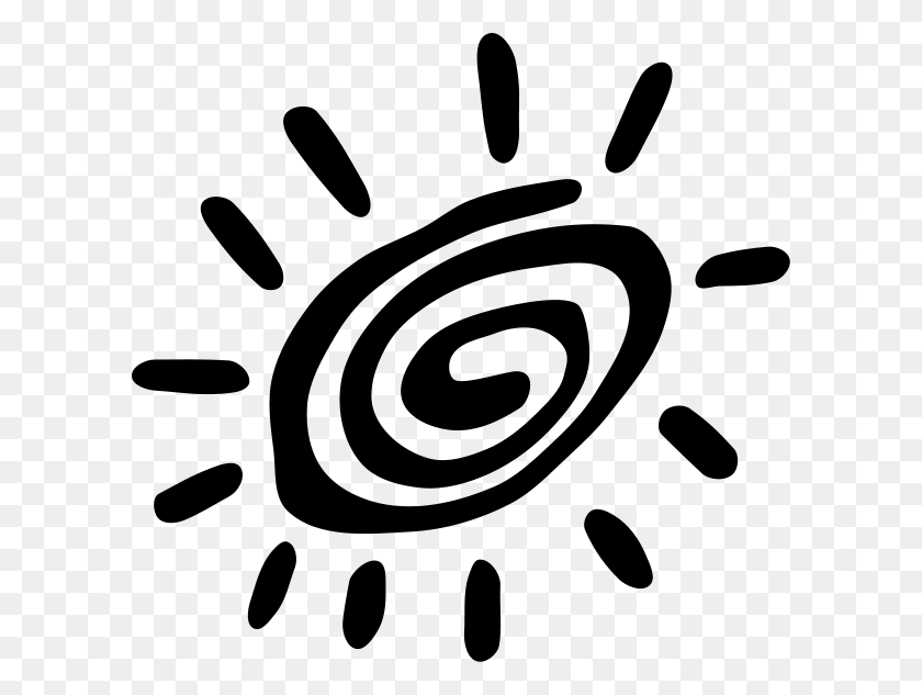 600x573 Наскальное Искусство Спираль Солнце Png Картинки Для Интернета - Рок Клипарт Бесплатно