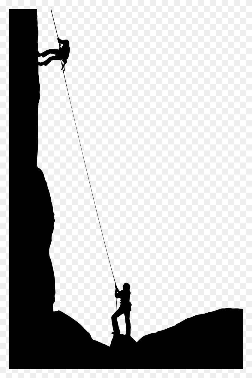 1564x2400 Rock Climbers Silhouette Icons Png - Climbing PNG