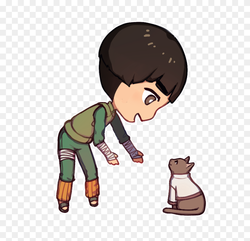 750x750 Rock Lee And His Cat - Rock Lee PNG