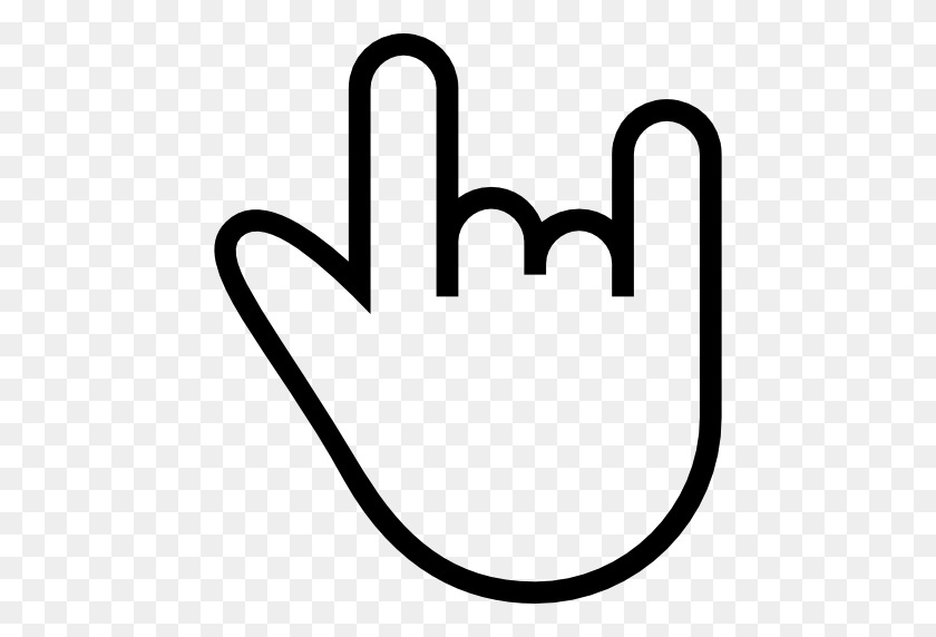 512x512 Rock N Roll Hand Sign Transparent Png - Rock PNG