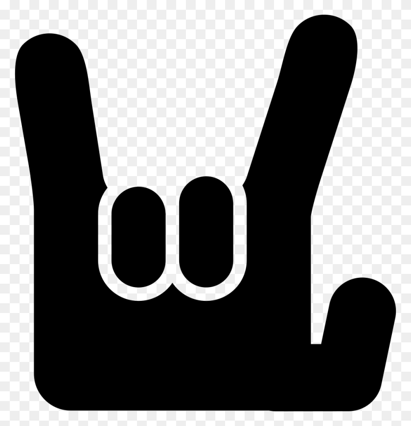 942x980 Rock On Hand Gesture Png Icon Free Download - Rock PNG