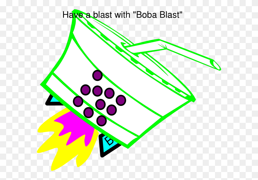 600x526 Rocket Boba Blast Clip Art - Boba Clipart