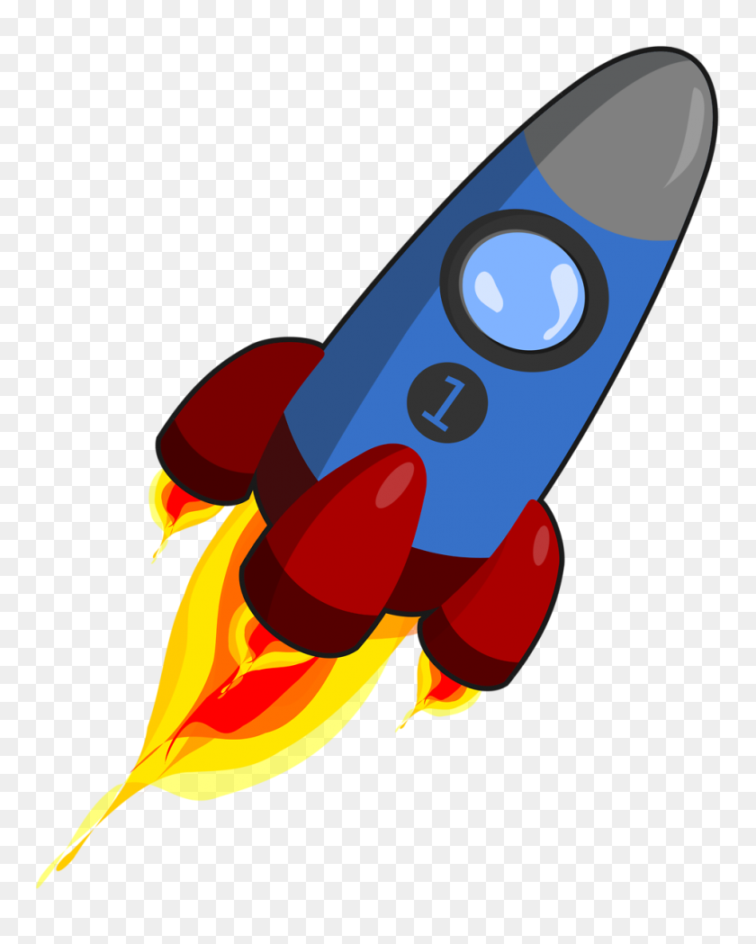 958x1215 Rocket Clipart Black And White Png Painted A Clip - Rocket Black And White Clipart