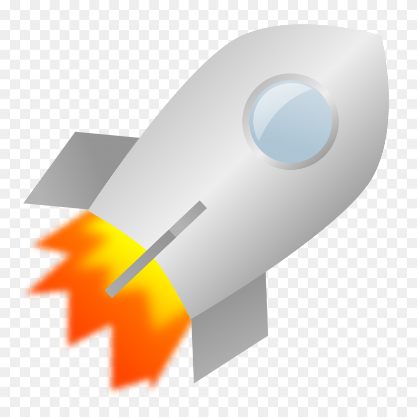 2400x2400 Rocket Clipart Gray - Invisible Clipart