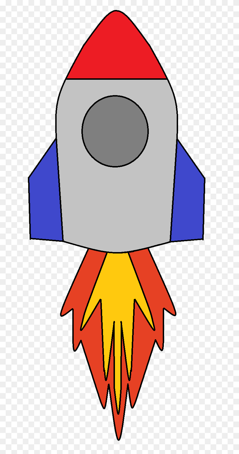 667x1534 Rocket Clipart Space Craft - Yellowstone Clipart