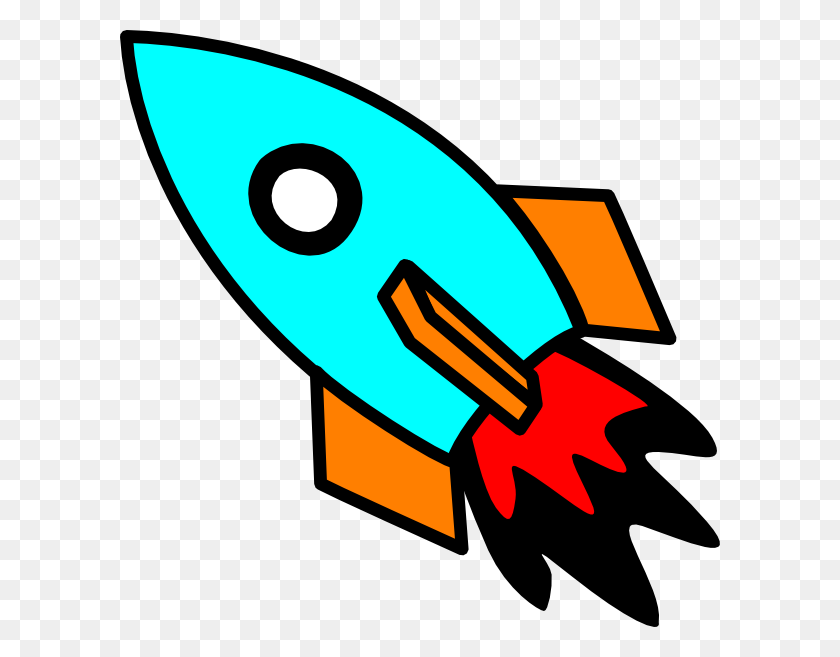 600x597 Rocket Colorful Clip Art - Space Shuttle Clipart