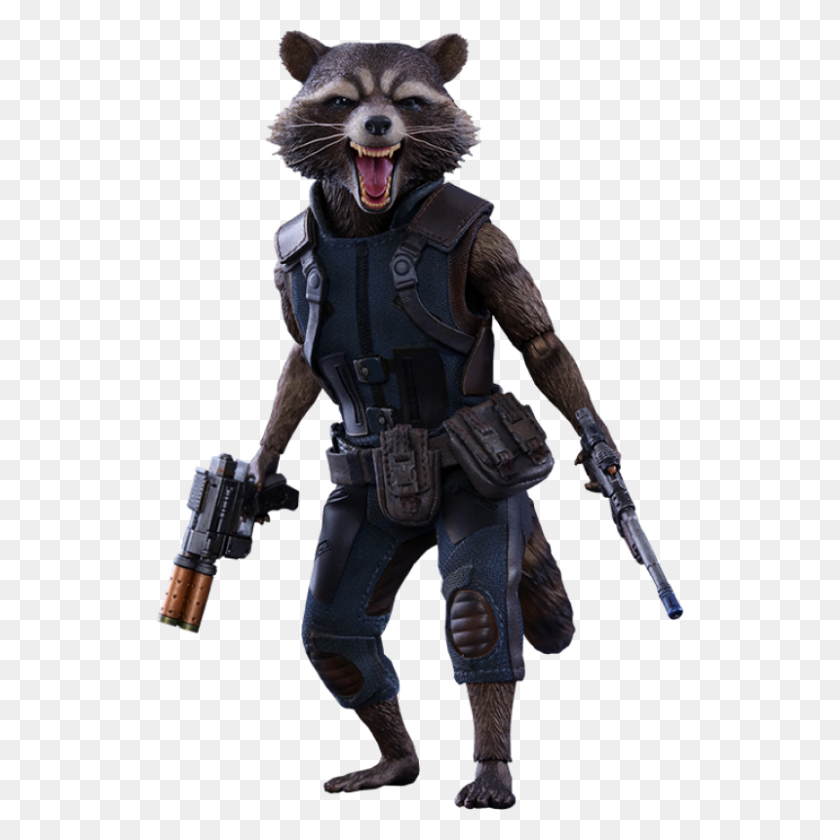 800x800 Rocket From Guardians Of The Galaxy Vol Scale Figure Hot - Rocket Raccoon PNG