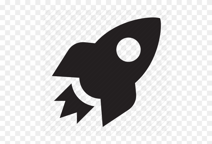 512x512 Rocket Icon - Rocket Black And White Clipart
