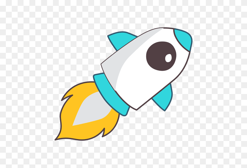 512x512 Rocket Illustration Space - PNG Space