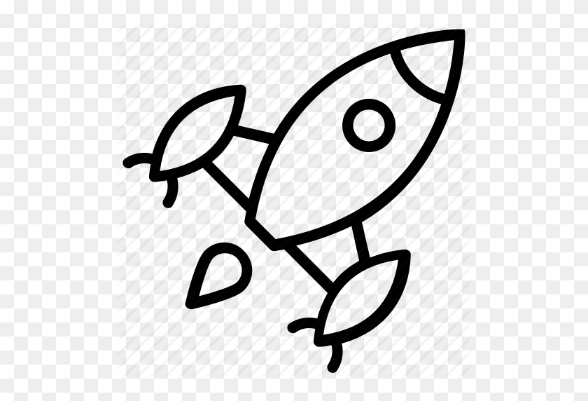 512x512 Rocket Launch, Shuttle Launch, Space Launch, Space Rocket, Startup - Rocket Black And White Clipart
