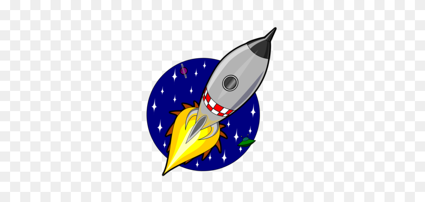 299x340 El Lanzamiento De Un Cohete De La Nave Espacial De Dibujos Animados De Dibujo - Nave Alienígena Png