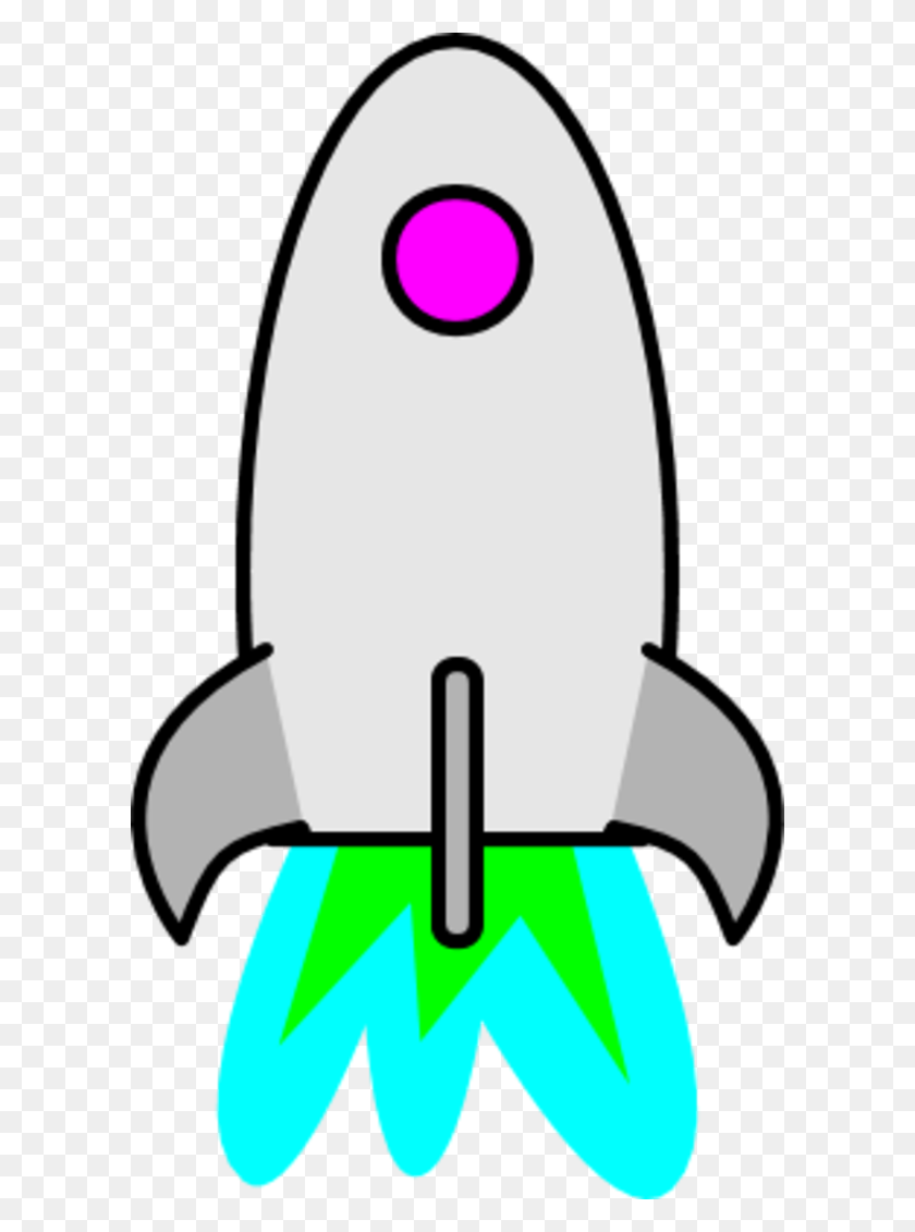 600x1071 Rocket Ship - Fish Scales Clipart