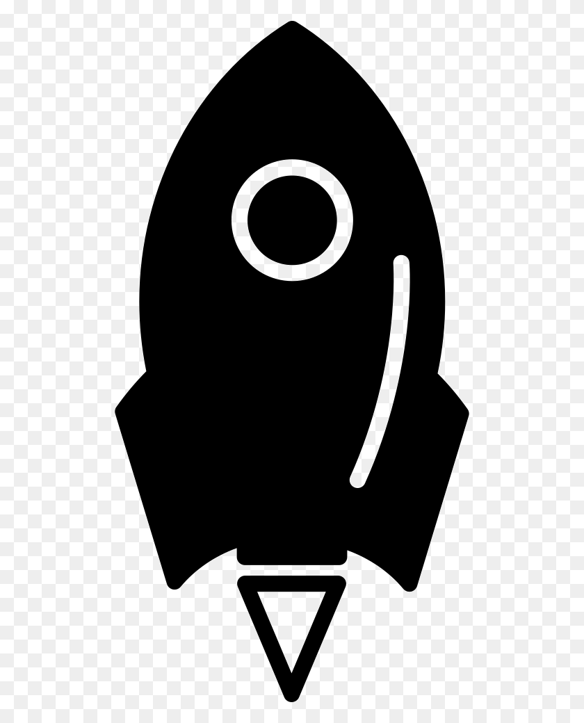 510x980 Rocket Ship Variant With Circle Outline Png Icon Free Download - Rocketship PNG