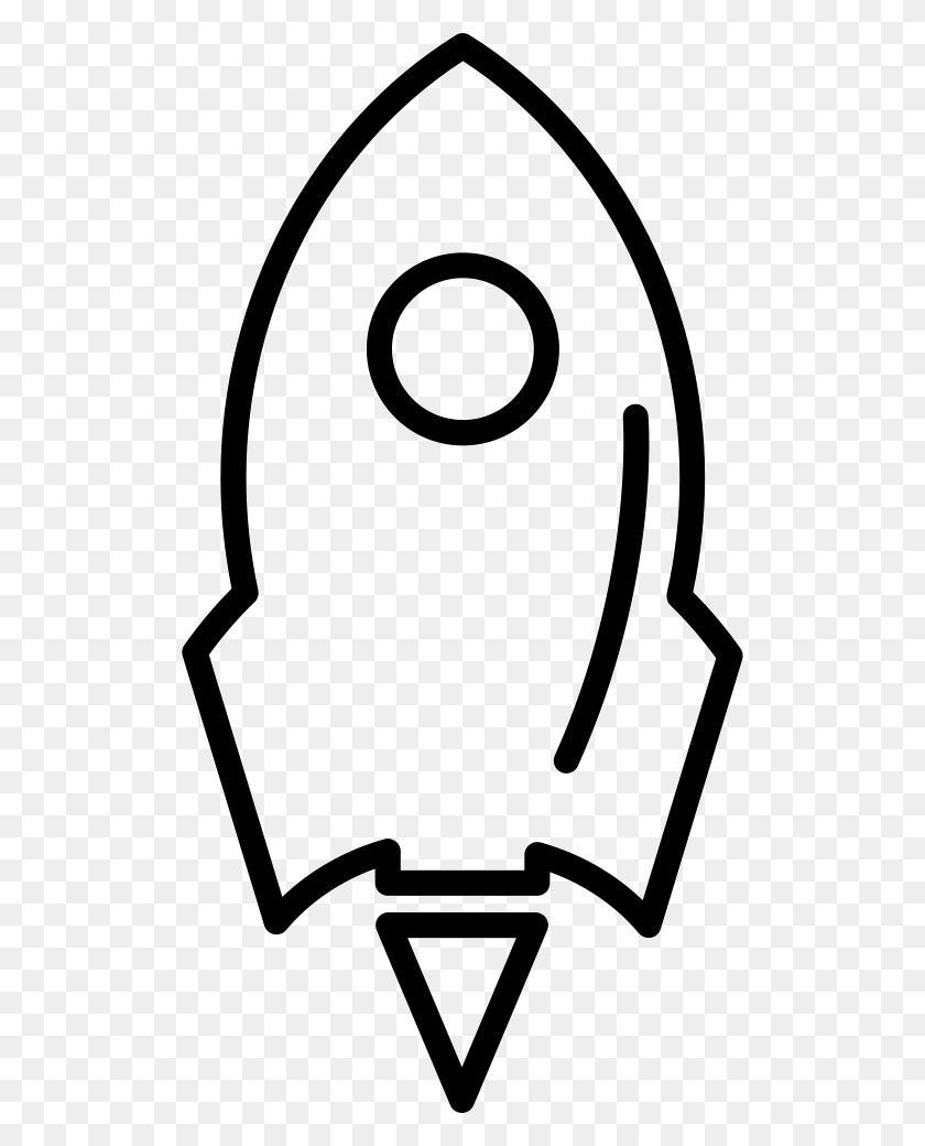 510x980 Rocket Ship Variant With Circle Outline Png Icon Free Download - Circle Outline PNG