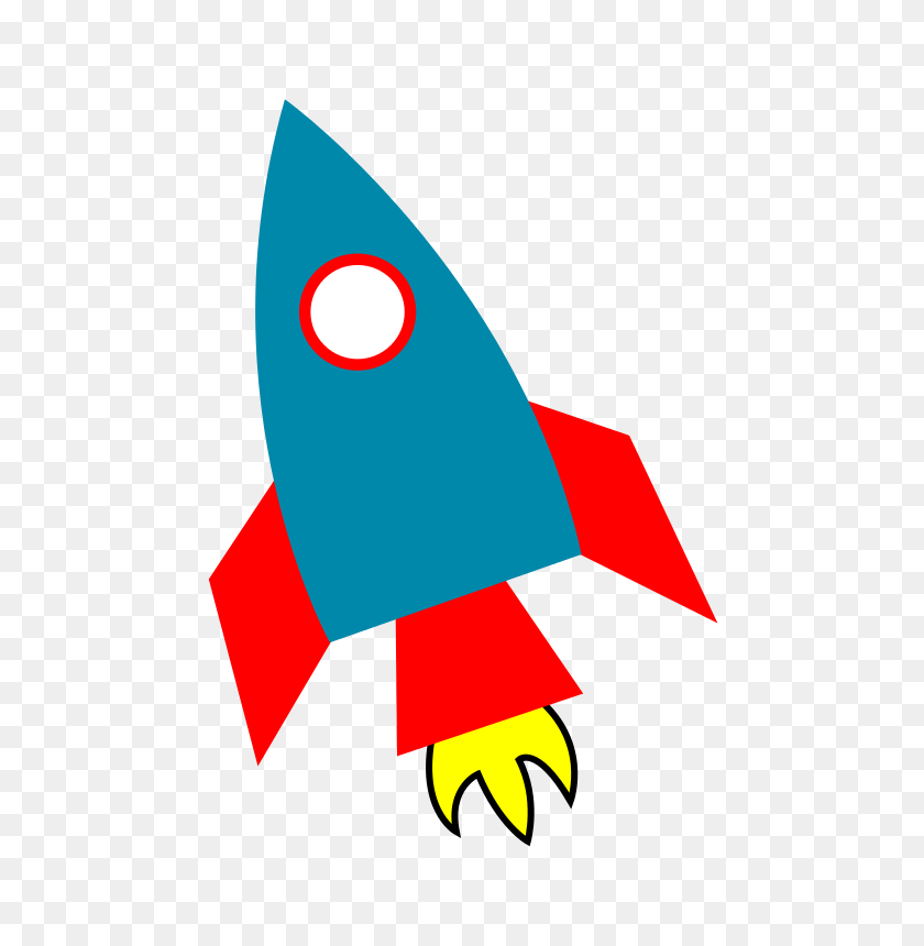 545x800 Rocketship Clipart - Outer Space Clipart