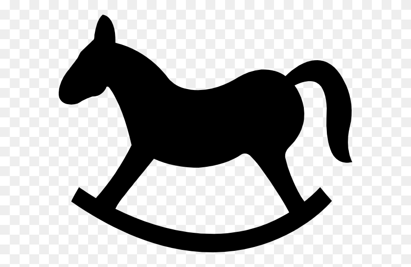 600x486 Лошадь-Качалка Картинки Посмотреть На Лошадку-Качалку Картинки - Лошадь Голова Клипарт Черный И Белый