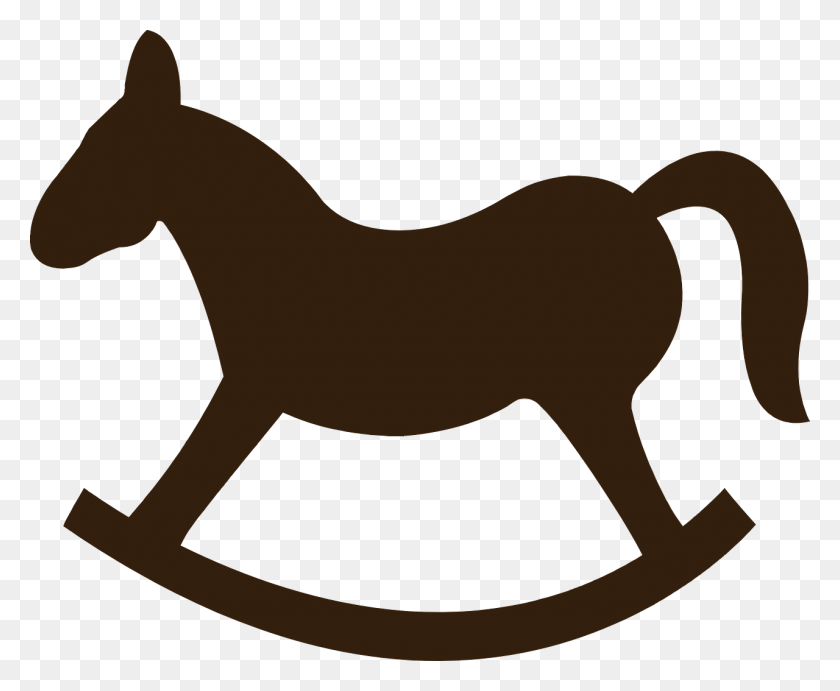1280x1036 Rocking Horse Pony Clip Art - Black Horse Clipart