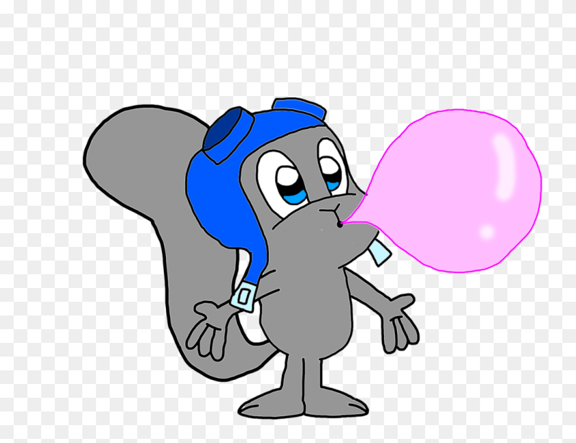 1030x775 Rocky Blows A Bubble Gum - Bubble Gum Clipart