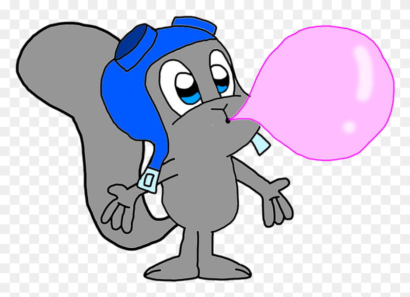 889x626 Rocky Blows A Bubble Gum - Bubble Gum PNG