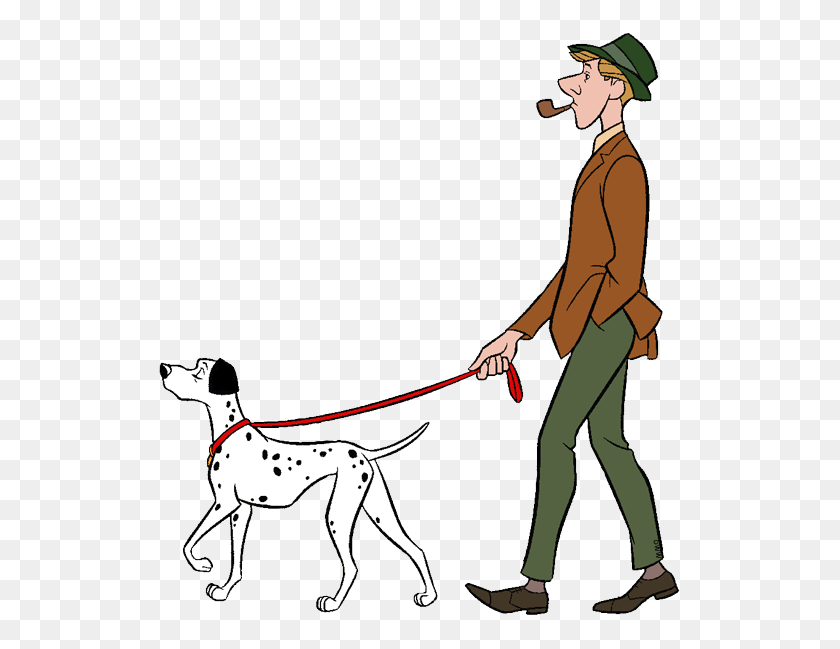 526x589 Roger, Anita Y Nanny Clipart Disney Clipart Galore - Walking A Dog Clipart