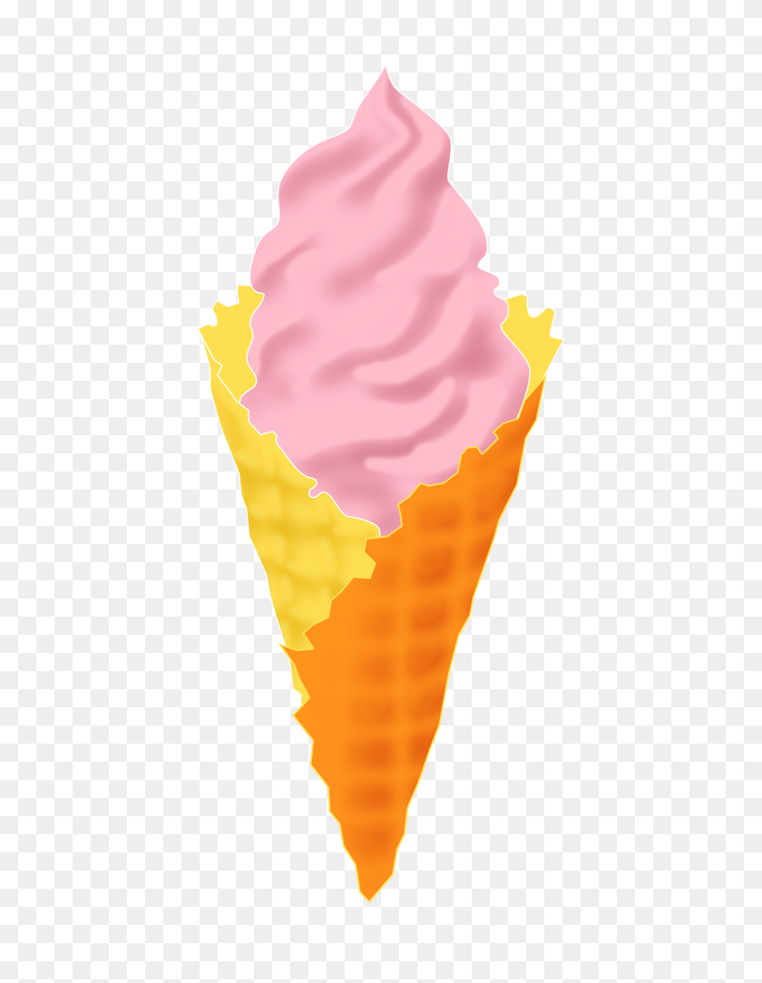 457x1024 Рохана Дизайн Мороженое Страна Чудес Клип - Торт И Мороженое Клипарт