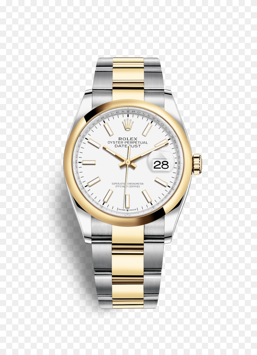720x1100 Rolex Datejust Stainless Steel Yellow Gold - Rolex PNG