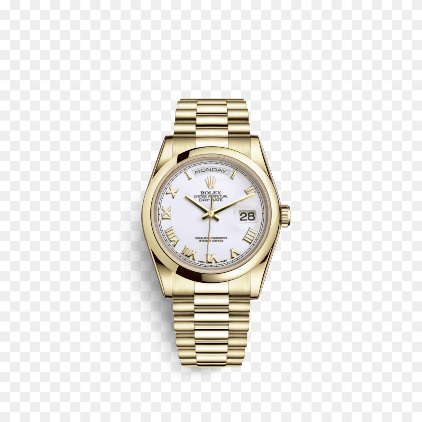 3000x3000 Rolex Day Date Watch Ct Из Желтого Золота - Ролекс Png
