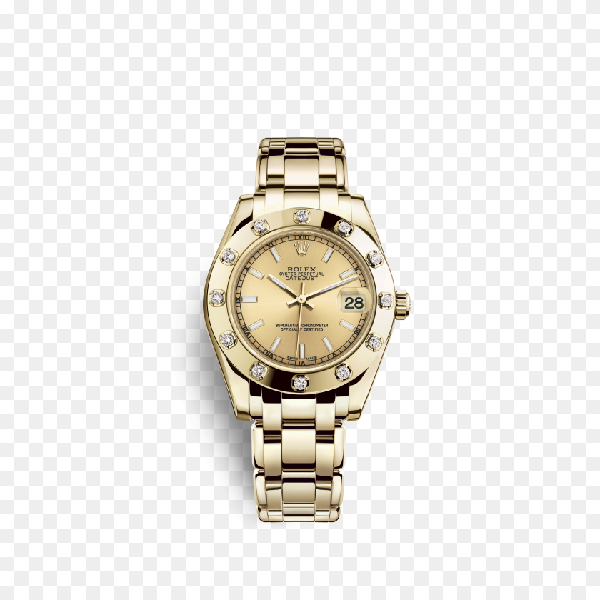 3000x3000 Rolex Day Date Watch Ct Yellow Gold - Gold Watch PNG