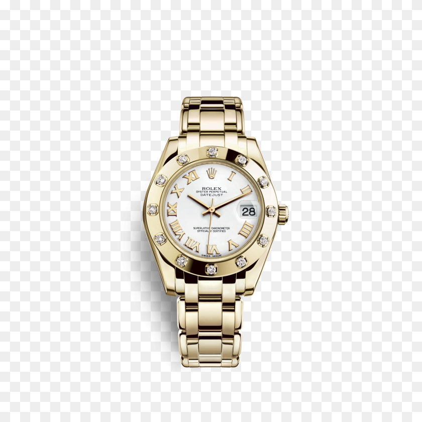 3000x3000 Rolex Pearlmaster Watch Ct Yellow Gold - Gold Watch PNG