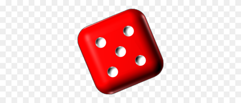 300x300 Rolling Dice Png, Roll Dice Clip Art - Red Dice PNG