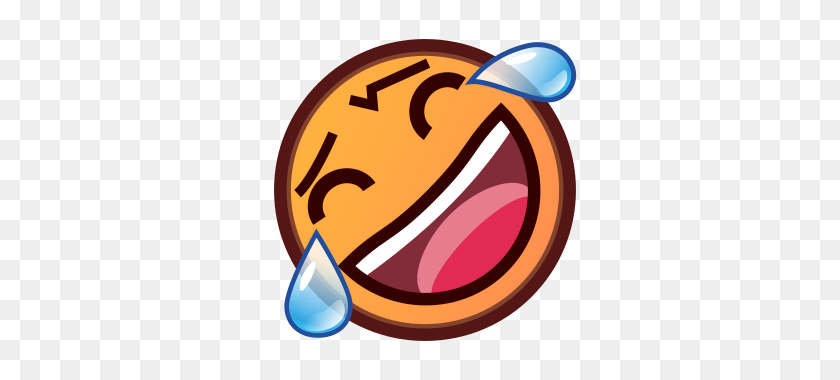 320x320 Rolling On The Floor Laughing Emojidex - Laughing Emoji PNG Transparent