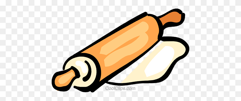 480x294 Rolling Pins Royalty Free Vector Clip Art Illustration - Rolling Pin Clipart