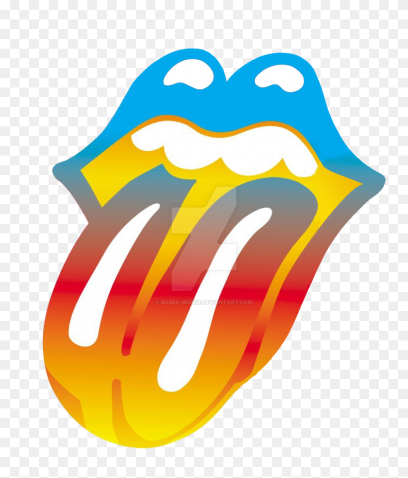 821x972 Rolling Stones - Логотип Rolling Stones Png