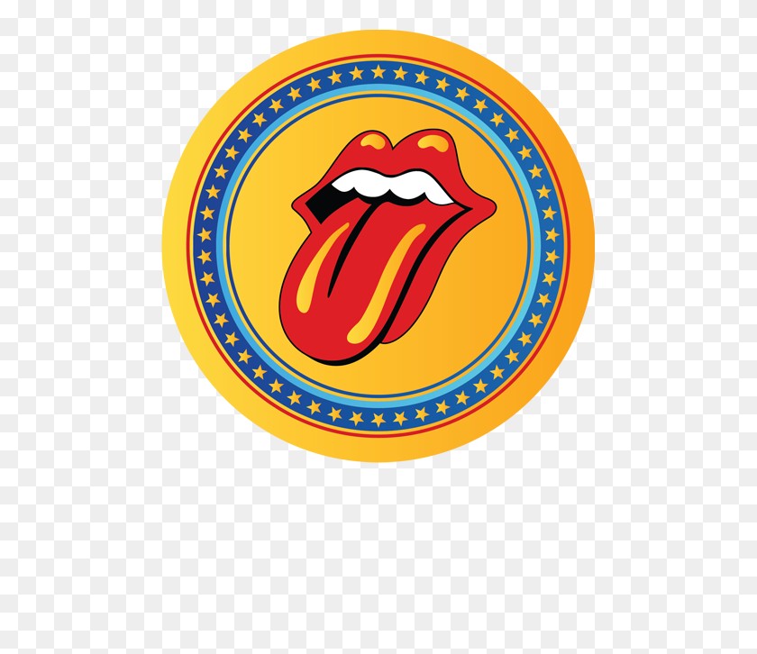 500x666 Rolling Stones Logo Circle - Rolling Stones Logo PNG