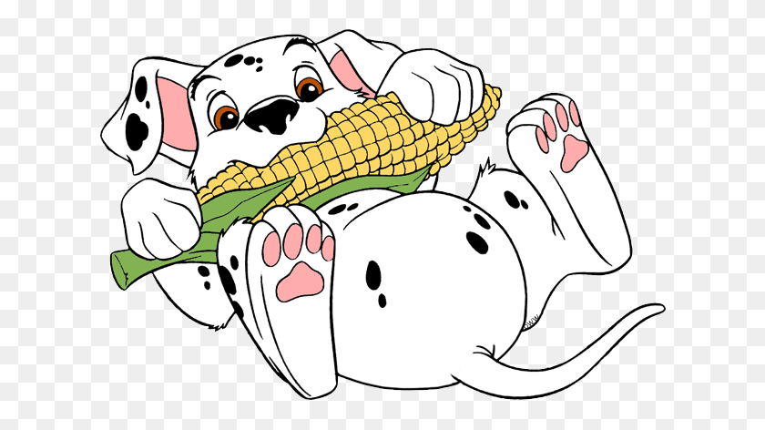 626x412 Rolly Eating Corn Clip Art From Dalmatians All Things Disney - Dirty Diaper Clipart