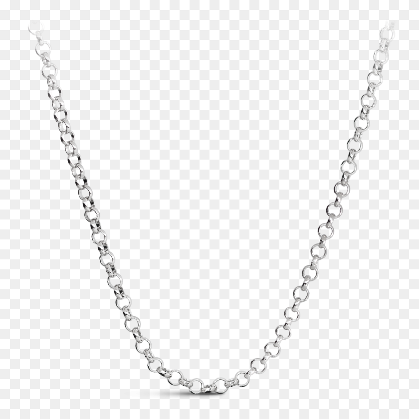 1280x1280 Rolo Chains Davidrose Jewelry - Silver Chain PNG