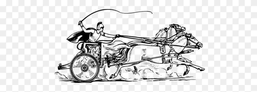 500x243 Roman Chariot Image - Chariot Clipart