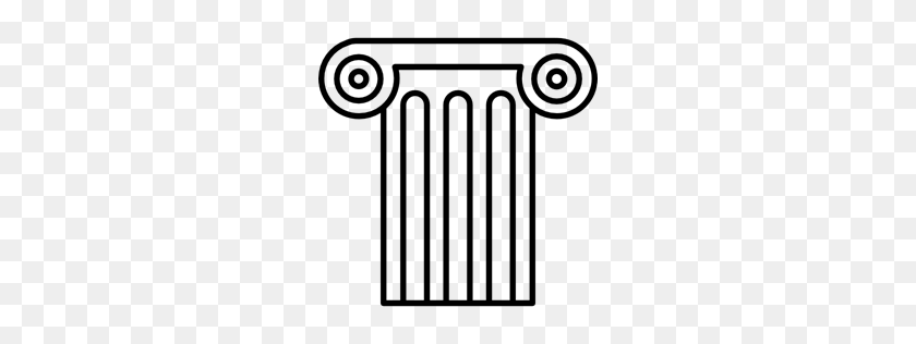 256x256 Roman, Column, Classic, Monuments, Greek, Monumental Icon - Greek Column Clipart