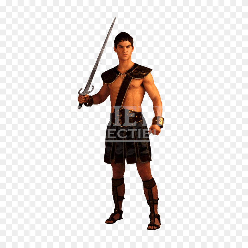 850x850 Roman Gladiator Men's Costume - Gladiator PNG