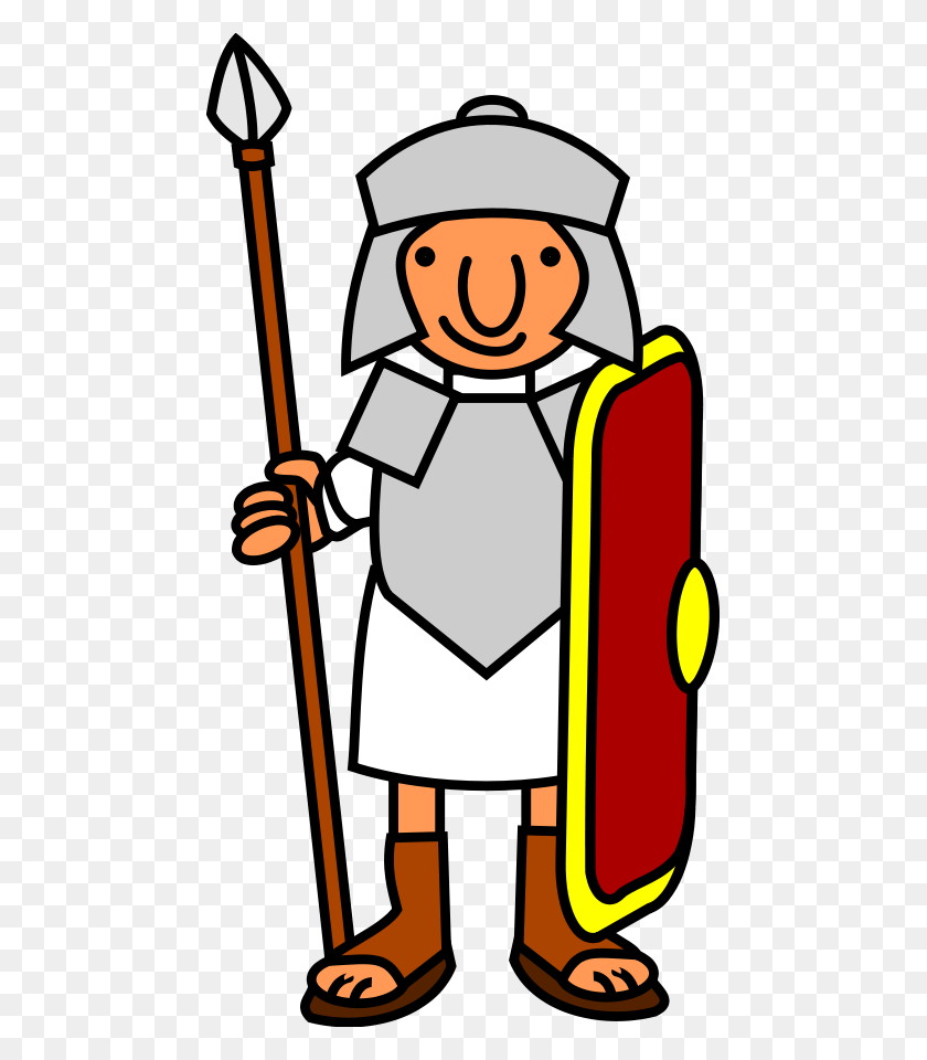 465x900 Римский Солдат Картинки - Давид И Голиаф Клипарт