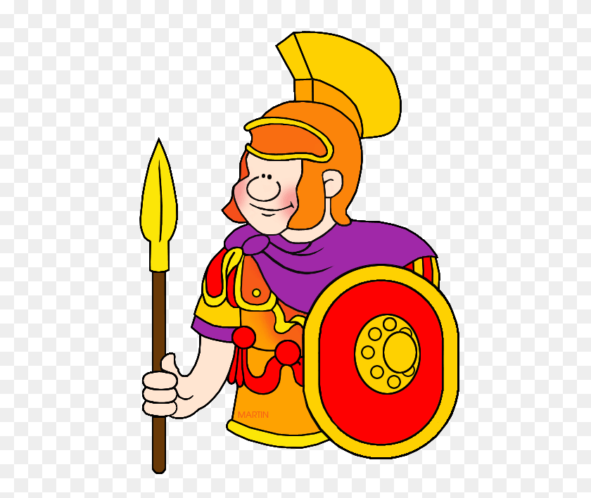 490x648 Римские Воины Римская Армия - Клипарт С Копьями