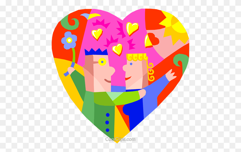 480x472 Romance, Two Lovers Royalty Free Vector Clip Art Illustration - Lovers Clipart