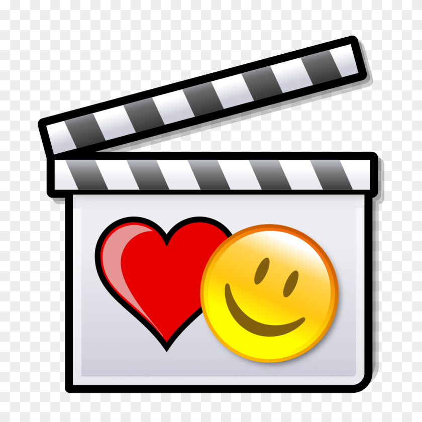 1024x1024 Romantic Comedy Film Clapperboard - Gideon Clipart