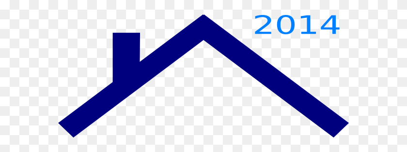 600x255 Roof Clipart Blue - Roof PNG