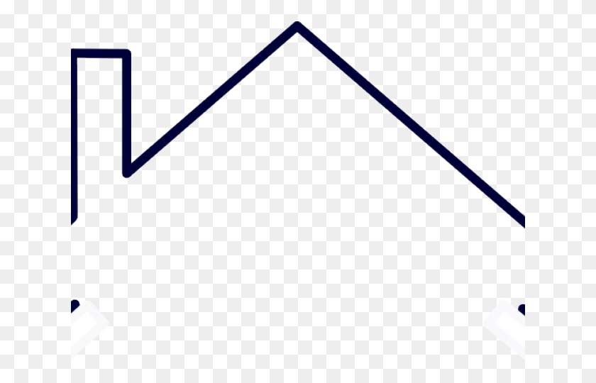 640x480 Roof Clipart Simple House Outline - Roof Top Clipart