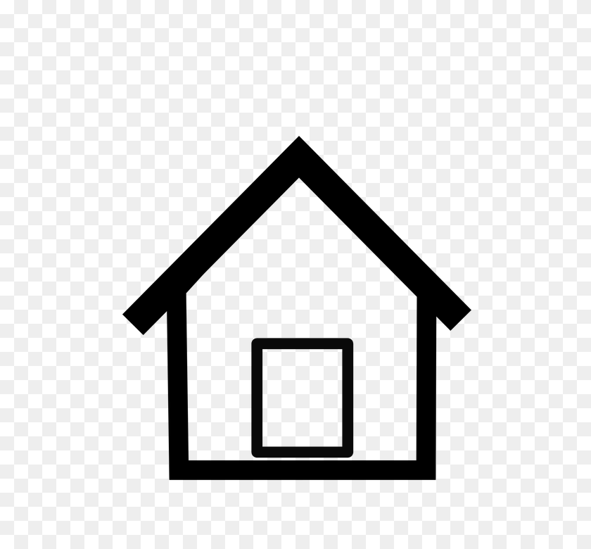 599x720 Roof Clipart Simple House Outline - House Clipart Outline